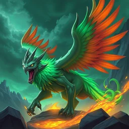 mount epic emerald pandaren phoenixaƒ screenshot world of warcraft mounts worldboss fantasy comics that looks like it is from borderlands by jesper ejsing, by rhads, makoto shinkai alena aenami artworks in 4 k beeple, thomas kinkade heartstone league of legends dofus overwatch
