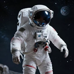 skeleton astronaut in outer space, artstation, full hd, high quality, realism, cosmo - punk,