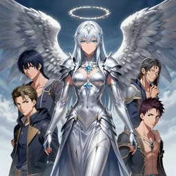 A professional anime portrait of Ssunbiki as a silver-winged angel from Skyrim, by Stanley Artgerm Lau, WLOP, Rossdraws, James Jean, Andrei Riabovitchev, Marc Simonetti, and Sakimichan, trending on artstation