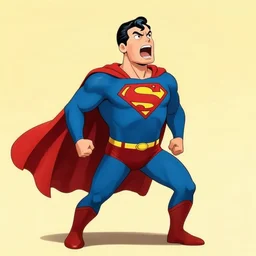Superman >yelling<<<< looking around