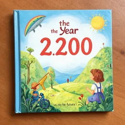 the year 2 2 0 0 in the style of the usborne book of the future