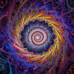 colorful fractal universe