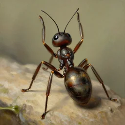humanoid ant, art by gaston bussiere