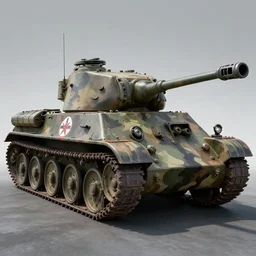 wwii tank with amusement part camouflaged paint, hyperdetailed, beautiful octane lighting, trending on artstationhq