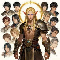 a blonde orc wearing a orc outfit with orc jewelry and accessories by alex gray, android jones, nekro, karol bak, ayami kojima, artgerm, yoshitaka amano, olivier ledroit, ruan jia, charlie bowater, tom bagshaw, make up, blue eyes, golden hora, concept art, fantasy