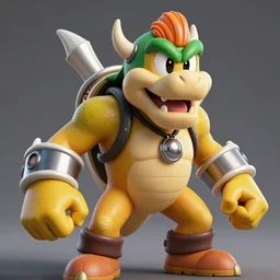 King Koopa in Gears of War, highly detailed, high quality, HD, 4k, 8k, Canon 300mm, professional photographer, 40mp, lifelike, top-rated, award winning, realistic, sharp, no blur, edited, corrected, trending
