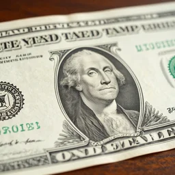 1 dollar with face Donad Tramp