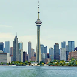 city of toronto. style of van gogh