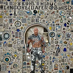 An epic cinematic film still of Dwayne Johnson in a movie directed by Denis Villeneuve.