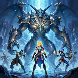 glavenus boss of monster hunter world iceborn worldboss guild raid digital painting bioluminance alena aenami artworks in 4 k design by lois van baarle by sung choi by john kirby and artgerm style pascal blanche and magali villeneuve