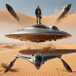 ufo crashes into the desert, beksinski, wayne barlowe, very coherent symmetrical artwork, cinematic, hyper realism, high detail, octane render, 8 k