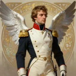 portrait of a winged hussar, elegant, highly detailed, ray tracing, digital painting, artstation, concept art, smooth, sharp focus, illustration, art by artgerm and alphonse mucha, 8 k