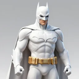 white batman 4 k highly detailed