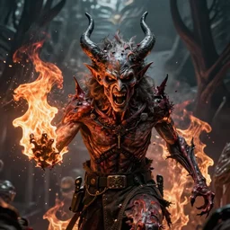 igor ivanovich strelkov became an aggressive lovecraftian degenerate hellfire demon calling for total mobilization, photo - realistic, color image, 2 k, highly detailed, bodyhorror, occult art
