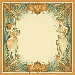 ornate background photoshop frame in art nouveau style
