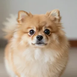 a feline pomeranian - cat - hybrid, animal photography