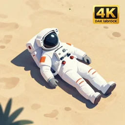 an astronaut sunbathing at the beach with, isometric, complimentary colors, perfect lighting, aesthetic, masterpiece, award winning, artstation, 4 k, darek zabrocki, greg rutkowski, artgerm