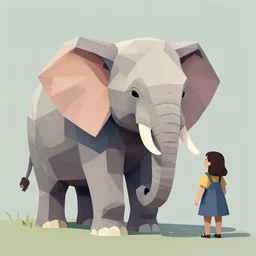 low poly elephant by tim shumate and hikari shimoda