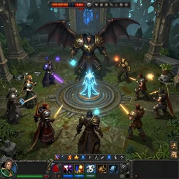 the most crazy overhyped dungeons and dragons end game boss fight for a 3D MMORPG of all time