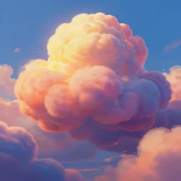 puffy clouds, james jean style, drew struzan movie poster, vfx art, unreal engine render, claymation style, colourful, volumetric light, digital painting, digital illustration, dramatic light,