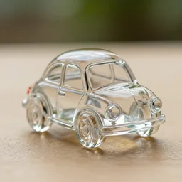 cute glass mini car