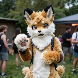 a high detailed photo of a furry rave in a backyard, 4 k