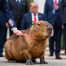 capybara arresting donald trump