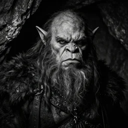 close up portrait of an berserker troll inside a cave kvlt by peder balke by peder balke by greg rutkowski, by guido crepax by norman bluhm mystic high contrast monochromatic noir