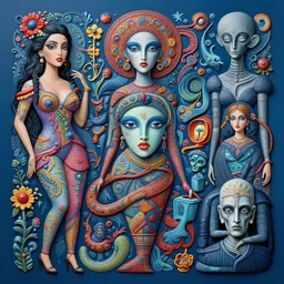 art, detailed, intricate, non euclidian, smooth, vibrant, stability ai, lisa frank, andreas franke, gertrude abercrombie, h r giger, rufino tamayo, ivan shishkin, cool lighting