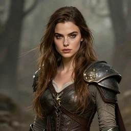 emily ratajkowski portrait as a dnd character fantasy art.