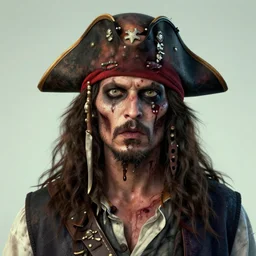perfectly centered close up portrait, zombie pirate, highly detailed, character concept, unreal engine 5, candid photography, by anne stokes