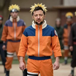 volodymyr zelensky is dressed as hokage from the anime naruto