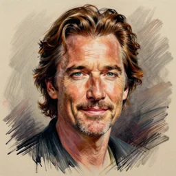 a portrait drawing of Mathew McConaughey drawn by Robert Crumb