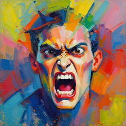 anger, vibrant, colorful, painting, painterly, abstract