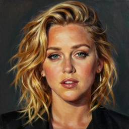 Riveting Miley Cyrus portrait, atmospheric lighting, painted, intricate, volumetric lighting, beautiful, rich deep colors masterpiece, golden hour, sharp focus, ultra detailed, by Leesha Hannigan, Ross Tran, Thierry Doizon, Kai Carpenter, Ignacio Fernández Ríos