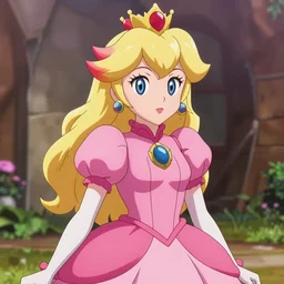 isekai cute anime princess peach, stylized, beautiful lineart, depth focus, rankings pixiv, artstation, chromatic aberration, soft lighting, srgb, 4 k artstation, hdr, cinematic, by kadokawa, robert hagan, ilya kuvshinov, ross tran, leyendecker, wlop, guweiz
