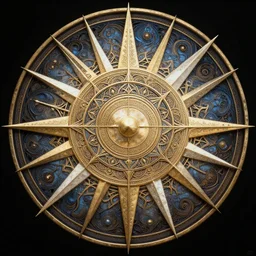 Mandala Moon Rays, Gothic, Kincade, dazecore, Yoshitaka Amano, Alphonse Mucha octane render, extreme detailed , fully visible, no blur, lunarpunk 16:9