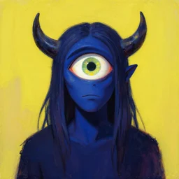 vibrant matte painting in the land of the blind the man with one eye is king