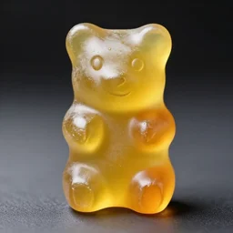 a pretend slippery gummy bear, 4 k