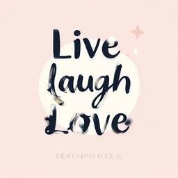 a live laugh love poster