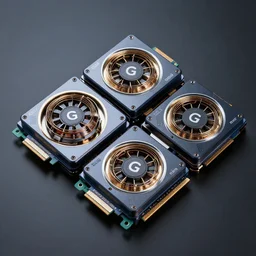 a cluster of 4 0 0 0 a 1 0 0 gpus, highly detailed, 4 k uhd, sharp focus, smooth
