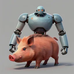 🐗🤖, digital Art, artstation, Greg rutkowski, Trending artstation,