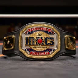 a championship belt from an indie pro - wrestling company