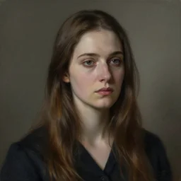 portrait of a melancholic lady, by bune jones