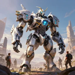 tideripper machine mecha animal beast robot of horizon forbidden west horizon zero dawn bioluminiscence global illumination ray tracing hdr fanart arstation by sung choi and eric pfeiffer and gabriel garza and casper konefal