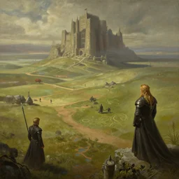 middle - earth, by alan lee, michal karcz, smooth details, lord of the rings, game of thrones, smooth, detailed terrain, oil painting, trending artstation, concept art, fantasy matte painting