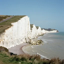 Seven Sisters cliffs in Essex, hasselblad 907x xcd 30 f3.5 kodak aerochrome, professional photography
