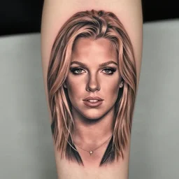 tattoo of britney spears realistic