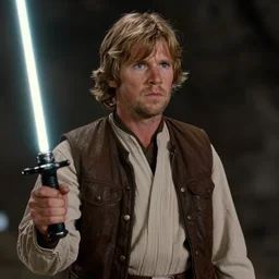 Film still of Luke Skywalker, from Star Wars: The Clone Wars (2008–2020 TV Series)