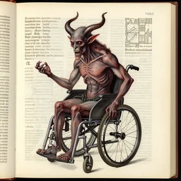 paralysis demon, scan of codex seraphinianus